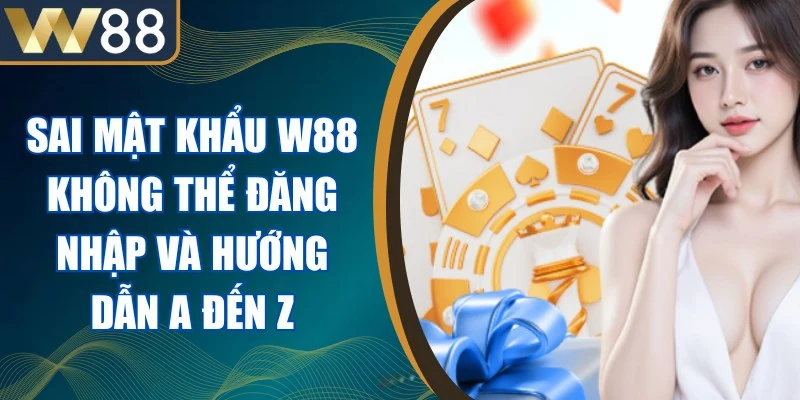 Sai Mật Khẩu W88 Không Thể Đăng Nhập Và Hướng Dẫn A Đến Z 1 Sai Mật Khẩu W88